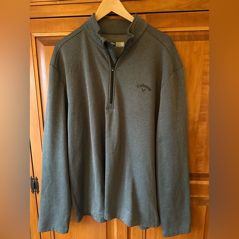 Callaway Mens 1/4 zip pullover grey XL